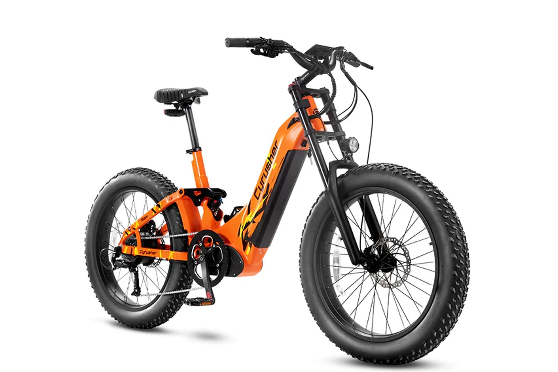 CyrusherTrax24_Step-throughAirShockEbike-Orange-1