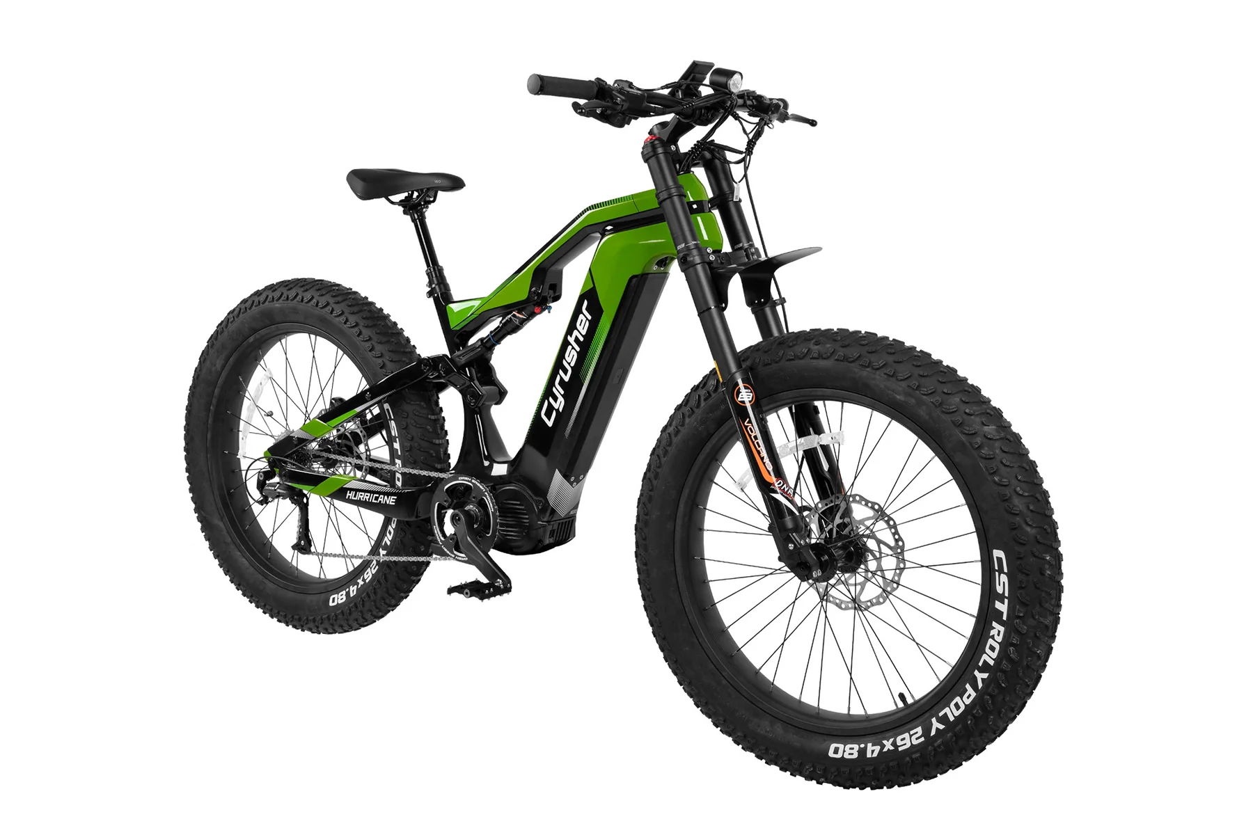 CyrusherHurricane-1000WCarbonFiberMid-DriveE-bike-Green-2