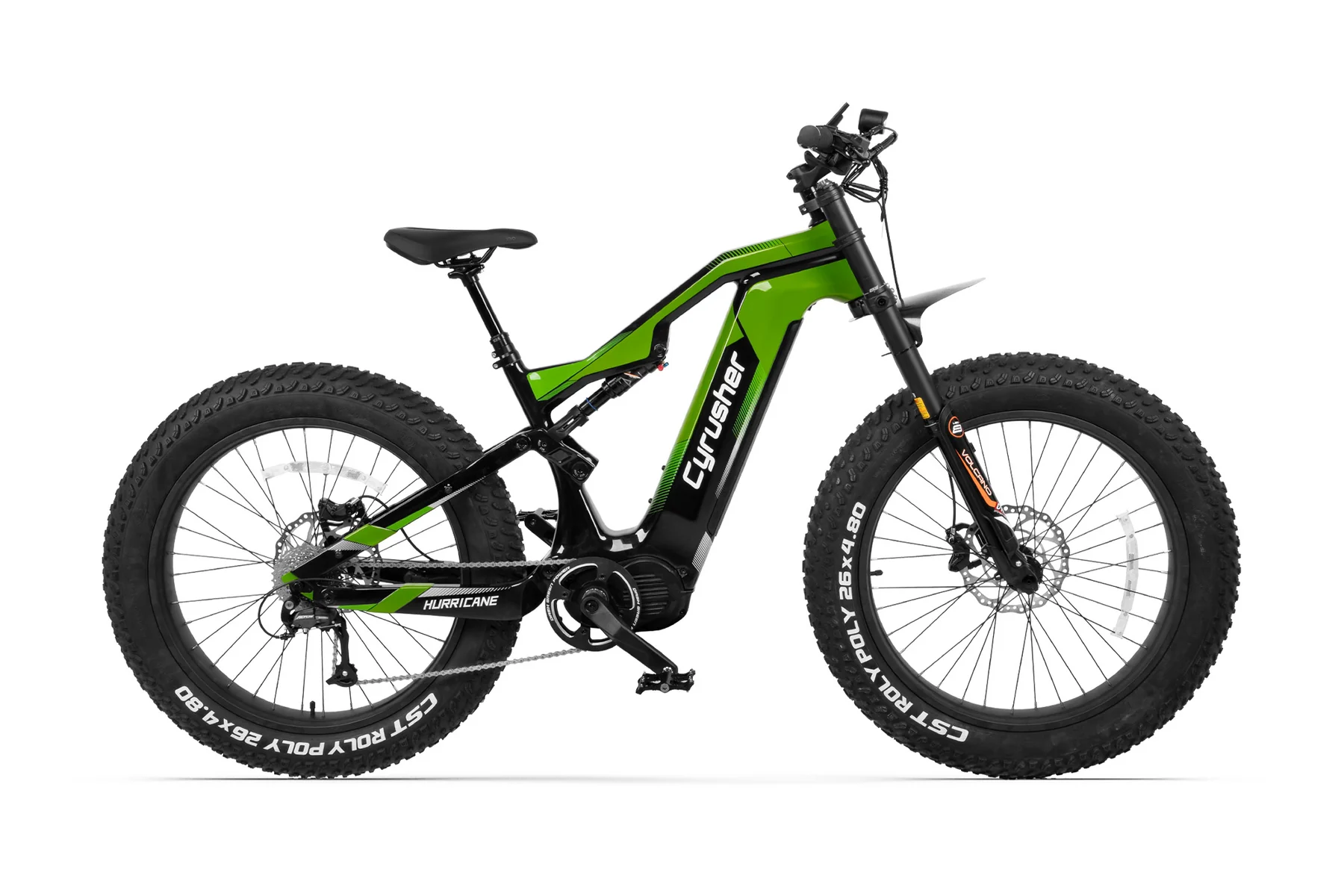 CyrusherHurricane-1000WCarbonFiberMid-DriveE-bike-Green-3